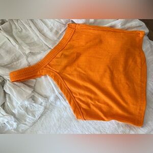 Orange off the shoulder hardly worn